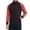 a01Black, variant on Big and Tall (M-5XL) Stand Collar Jackets for Men Full Zip Raglan Long Sleeve Color Block Elastic Cuff Slim Fit Coat Red M