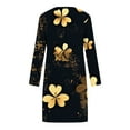 thumbnail image 6 of QUNYINEY Long Sleeve Plus Size Nightgowns for Women Cotton Soft St Patricks Day Loungewear Crew Neck Comfy Knee Length Gowns for Women Sleepwear, 6 of 6