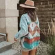 thumbnail image 5 of Chaquetas vaqueras de manga larga estilo bohemio de TEELYNN para mujer, remeras, abrigos, retazos vintage, ropa vaquera holgada informal de gran tamaño, prendas de vestir exteriores para otoño e invie, 5 of 5