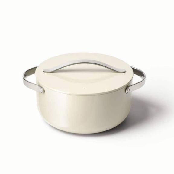 Caraway Ceramic 6.5 Qt Dutch Oven with Lid - Cream