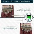 thumbnail image 6 of UNOKKI Kalimba Thumb Piano with Travel Case, Mahogany Glossy Finish, Cherry, 6 of 6