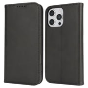 Case for iPhone XR Premium PU Leather Folio Cover TPU Bumper with Card Holder Kickstand Hidden Magnetic Adsorption Shockproof Durable Protective Wallet Case