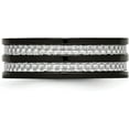 thumbnail image 4 of Chisel Titanium Polished Black IP-plated with Grey Carbon Fiber Inlay 8.2mm Band - Ring Size 12.5, 4 of 8