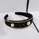 thumbnail image 3 of Diadema ancha con perlas y diamantes de imitación para mujer, 3 of 8