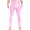 Pink, variant on Mens High Waist Stirrup Compression Pants Tights Training Leggings Gym Yoga Workout Pants Red XL
