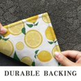 thumbnail image 6 of Yellow Lemon Fruit Slices White Pattern Door Rugs,Washable Non Slip Door Mats Indoor,Decorative Door Mats,Entry Mat Indoor for Entrance,Bedroom,Kitchen,Bathroom,17"x30", 6 of 6