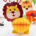thumbnail image 4 of Coofit 7PCS Honeycomb Ball Animals Tissue Paper Ball Table Ornament for Kids Birthday, 4 of 7