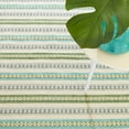 thumbnail image 6 of Dash & Albert Long Slade Handwoven Cotton Rug, 2' x 3', Teal, 6 of 7