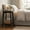 Charcoal Gray, variant on Ledrem MODERN Square Side Table with Storage Shelf, Accent Table, End Table, Honey Brown