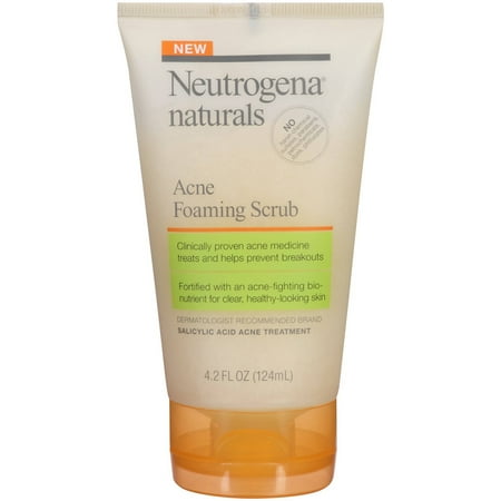 Neutrogena Naturals Acne Foaming Scrub, 4.2 fl oz
