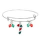 thumbnail image 2 of Pulsera para mujer, regalo de Navidad, pulsera de cristal expandible de Papá Noel para niñas y mujeres, ideal para Acción de Gracias, pulsera de moda., 2 of 2