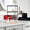 thumbnail image 3 of Jewelry Display Stand,24 Holes Elegant Metal Jewelry Stand Jewelry Storage Rack Enhanced Durability, 3 of 8