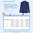 thumbnail image 5 of Eandarui Boys Classic Fit Sport Blazer Long Sleeve Lapel Suit Jacket Single Breasted Outerwear Coat Black 10, 5 of 5
