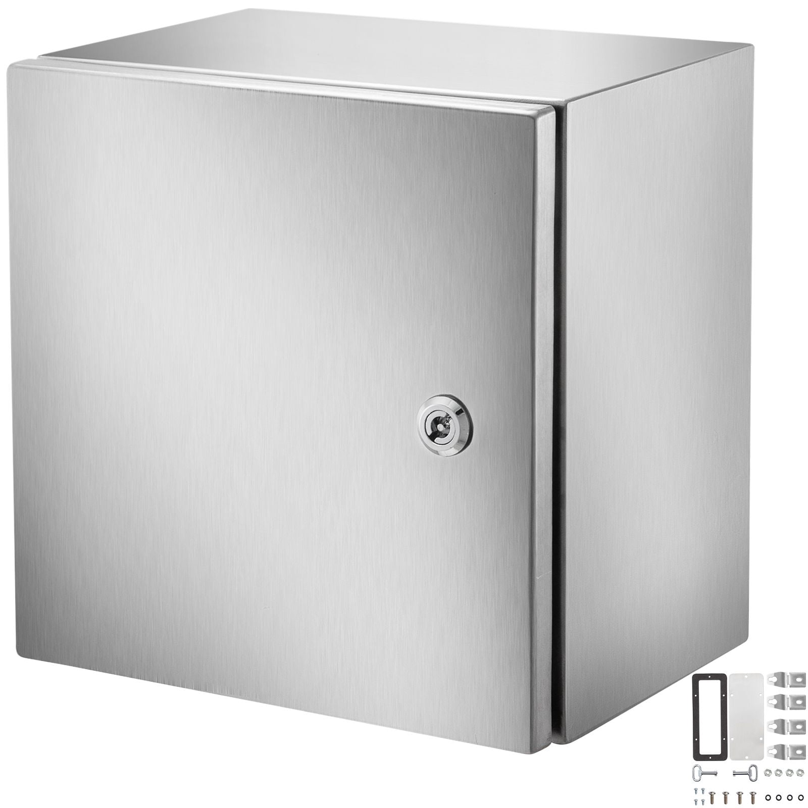 Stainless Steel Electrical Enclosure 12 x 12 x 8 Inch IP66, Outdoor Indoor Junction Box with Mounting Plate, 4X