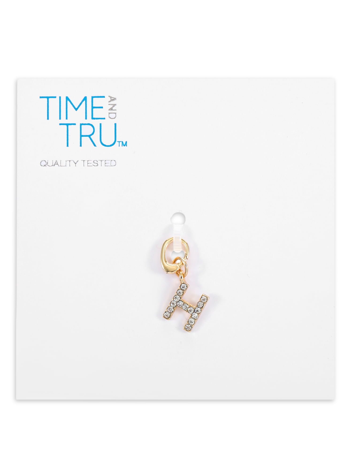 Time and Tru Women's Goldtone Initial Letter Charm, 1 Piece