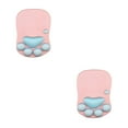 thumbnail image 2 of maskred Stylish Cat Paw Gaming Mouse Mat Wrist Protection Non-slide Base Safe Unique DS-011 pink blue 2Set, 2 of 6