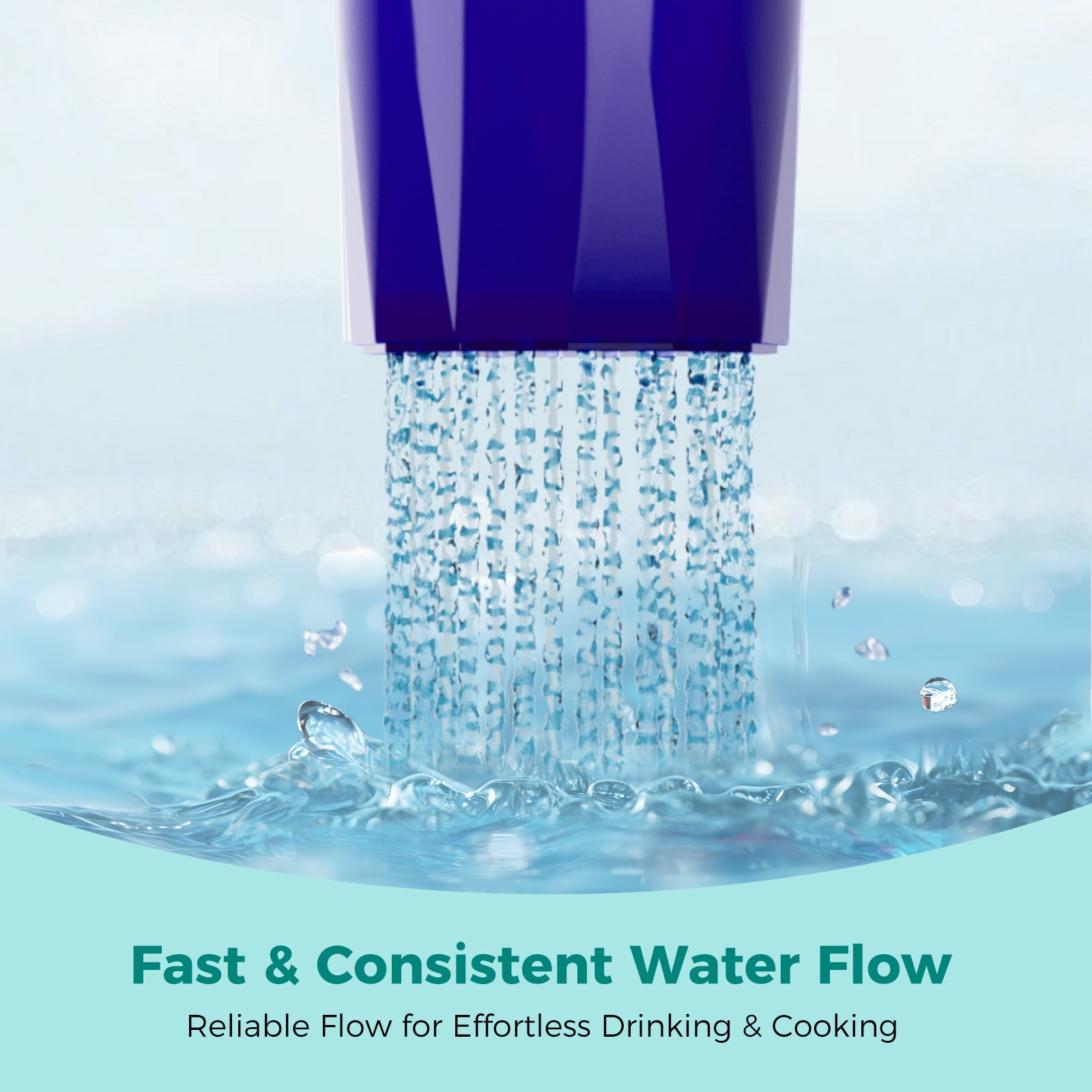 Fil-Fresh 6-Pack Water Filter Replacement for All PUR & PUR PLUS Pitchers, NSF Certified, Replaces PPF900Z, Removes Chlorine & Odor, 12-Month Supply, Blue