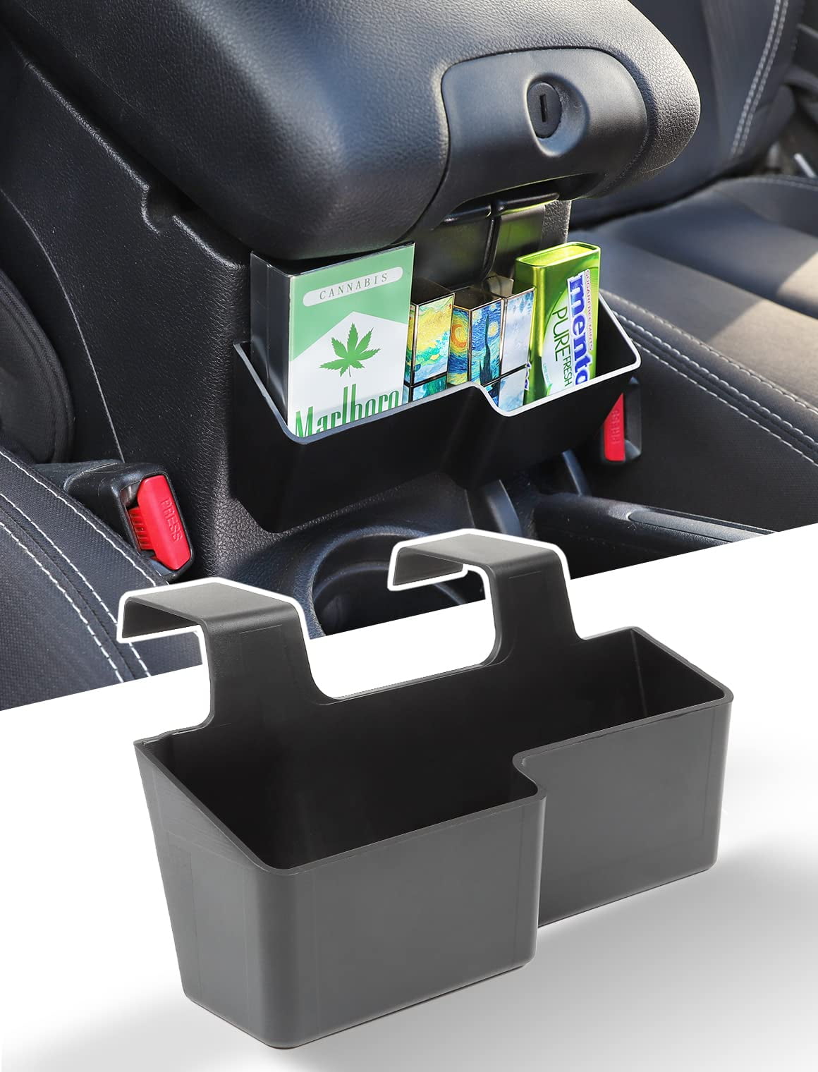 Savadicar Upgraded Version JK Center Console Hanging Storage Box