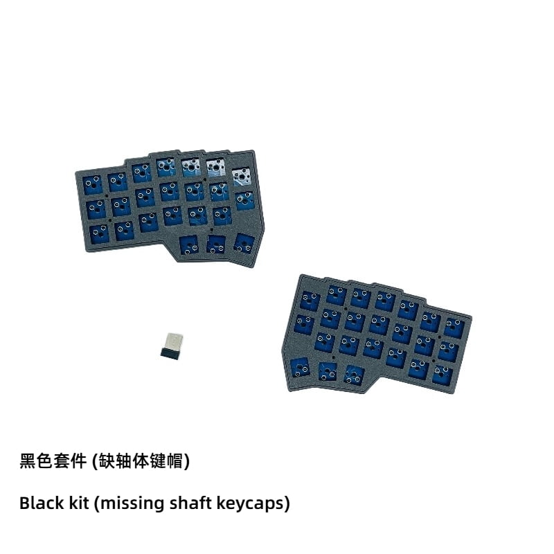 WCORNE V4.1 Wireless Split Ergonomic Keyboard, 2.4G VIAL Programmable Mechanical Keyboard with Hot-Swappable Switches
