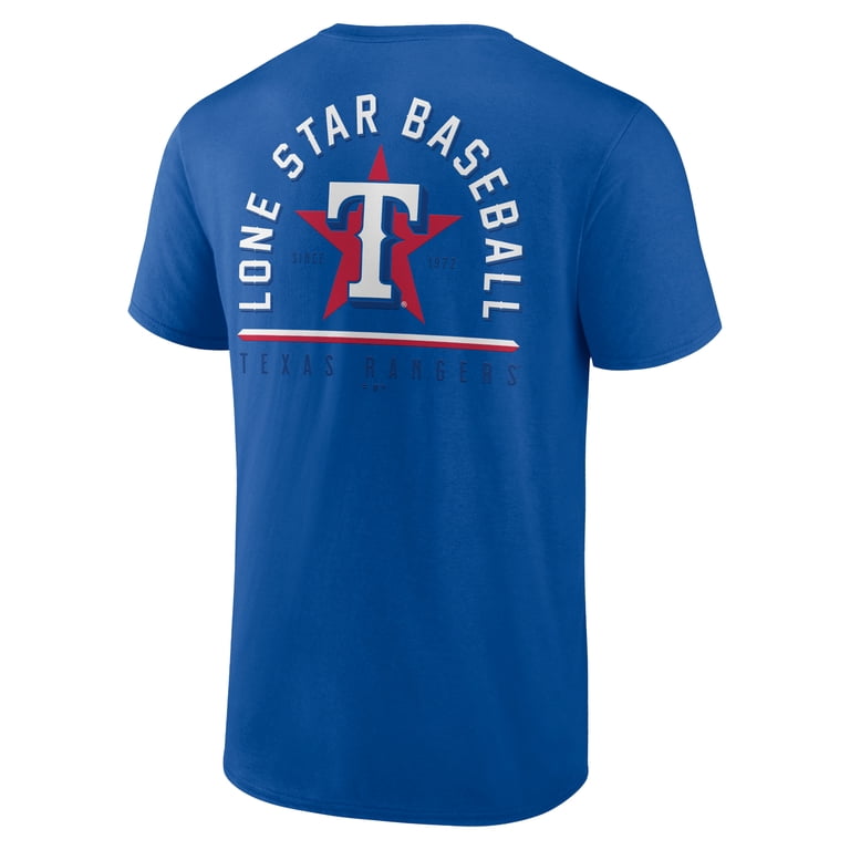 Men's Royal Texas Rangers Lone Star Baseball T-Shirt - Walmart.com