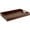 Brown Leather, variant on Home Redefined 17.5”x12” Rectangle Classic Faux Leather Decorative Serving Tray with Handles, Brown