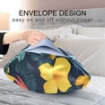 thumbnail image 4 of Yayeee Pillowcase Queen Size Set of 2 Satin Wrinkle Resistant Pillow Case, Pink Floral Flamingo, 4 of 7