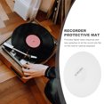 thumbnail image 4 of 1Pack Acrylic Turntable Mat for Vinyl Records Round White 11.71X11.71X0.04in Vibration Control Static Elimination, 4 of 8