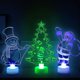 thumbnail image 4 of 2 lámparas navideñas 3D, figura de la Torre Eiffel de manzana de Papá Noel de acrílico, luz de noche LED, 4 of 5