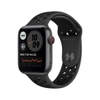 Apple Watch Nike Series 6 44mm GPS & Cellular Smartwatch with Anthracite/Black Nike Sports Band (Space Gray Aluminum Case)