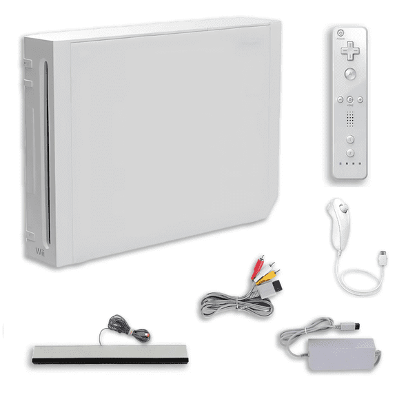 Pre-Owned Nintendo Wii Console Game Console with Retrofam Remote White
