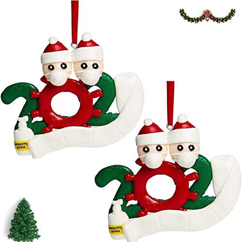 5 Family Members Creative Gift Christmas Decorations for Home Indoor Outdoor Christmas Decor Nmoder 5 Pack 2020 Personalized Christmas Ornaments Kit