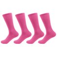 thumbnail image 1 of BambooMN - Women's Rayon from Bamboo Fiber Socks - Pink - 4prs, 1 of 1