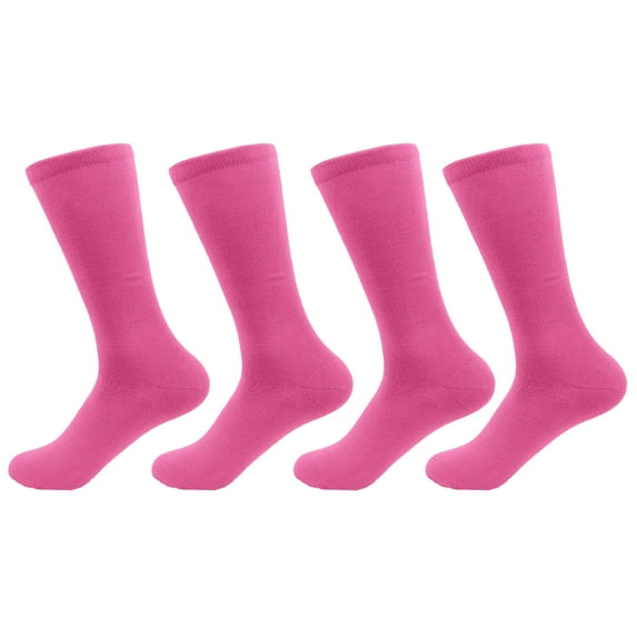 BambooMN - Women's Rayon from Bamboo Fiber Socks - Pink - 4prs