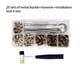 thumbnail image 4 of Scienceny Kit de sujetadores a presión para bolso de ropa, broches de presión de botón de latón, pieza de repuesto, accesorio artesanal para Kits y herramientas para tallar, 4 of 6