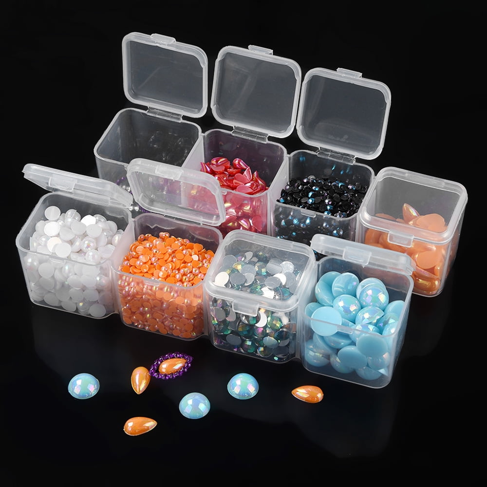 28 Grids Diamond Painting Embroidery Box Plastic Storage Containers Adjustable Bead Case 2 Pack 