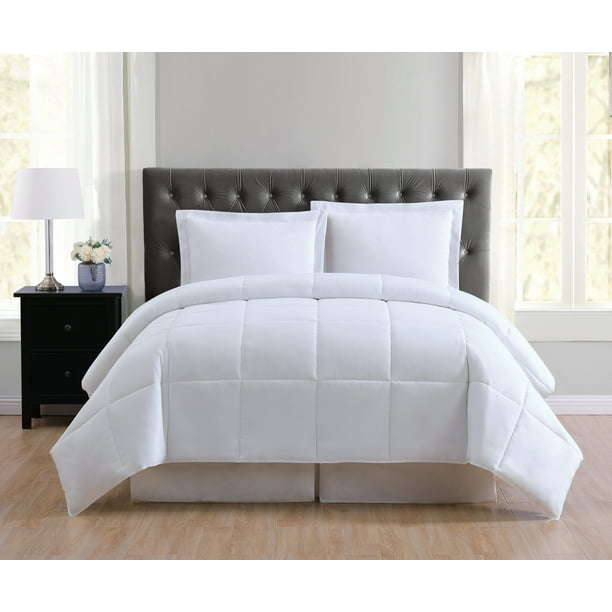 Truly Soft Everyday White Reversible Twin XL Comforter Set Walmart