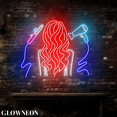 thumbnail image 4 of Glowneon Girl Hair Salon Wall Led Light, Open Beauty Hair Salon Decor, 4 of 5