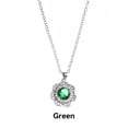 thumbnail image 4 of Sonducket Collar de mujer Cadenas colgantes de cristal de metal Collares ajustables Decoración de cuello Decoraciones Novia Joyería para regalo ers Ropa, zapatos y accesorios Miscelánea Verde Sonducket AP014417-02, 4 of 6