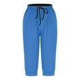 thumbnail image 4 of Audhol Workout Leggings for Women! Women's Yoga Pants Stretchy Soft Drawstring Workout Pants Outdoor Athletic Causal with Pockets Yoga Leggings for Women Blue 4XL, 4 of 6