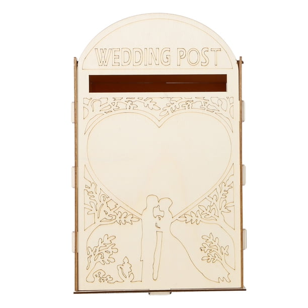 Yuarrent Exquisita caja de tarjetas para bodas, buzón romántico, cajas contenedoras, contenedores de sujeción, tarjetas de adorno, contenedor para Decoración del hogar JM01616 Yuarrent HA012265-03