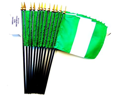 Nigeria 3ft x 2ft Flag Small Nigerian Africa African Flag 2 Metal Eyelets 