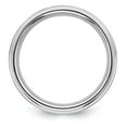 thumbnail image 3 of Auriga Fine Jewelry 925 Sterling Silver Rhodium-plated 8 mm Brushed Fancy Band for Women Size 13.5, 3 of 6