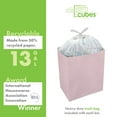 thumbnail image 5 of Clean Cubes 13-Gallon Pop-Up Trash Bins, 3-Pack, Pink – Disposable, Collapsible, with Fitted Trash Bags, 5 of 7