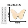 thumbnail image 2 of Unfinished Wood Butterfly Silhouette - Craft- up to 46" DIY 30" / 3/4", 2 of 3
