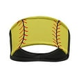 thumbnail image 4 of Lovskoo 2024 2PCS Outdoor Sports Hairbands Hair Accessories Non Slip Elastic Yoga Workout Baseball Headband Softball Head Wrap for Women Yellow, 4 of 6