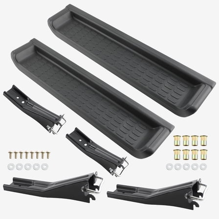 WaiRitoday Pair Side Steps Fit for Jeep Wrangler TJ 1997-2006 Running Board Nerf Bar Black