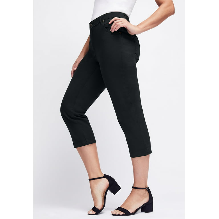Jessica London Women's Plus Size Classic Denim Capri Jeans 