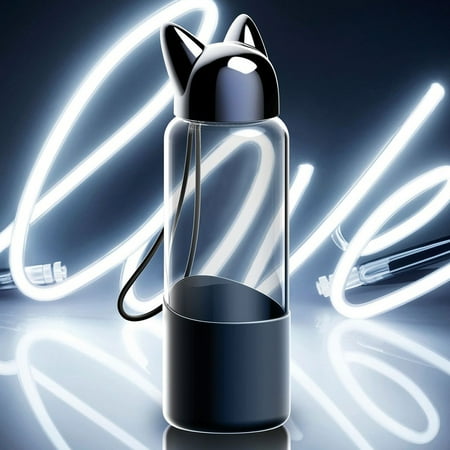 

Hesxuno Cute Fox Glass Water Bottle BPA Free 320ML Transparent Bottle For Bicycle Tour Deals of The day