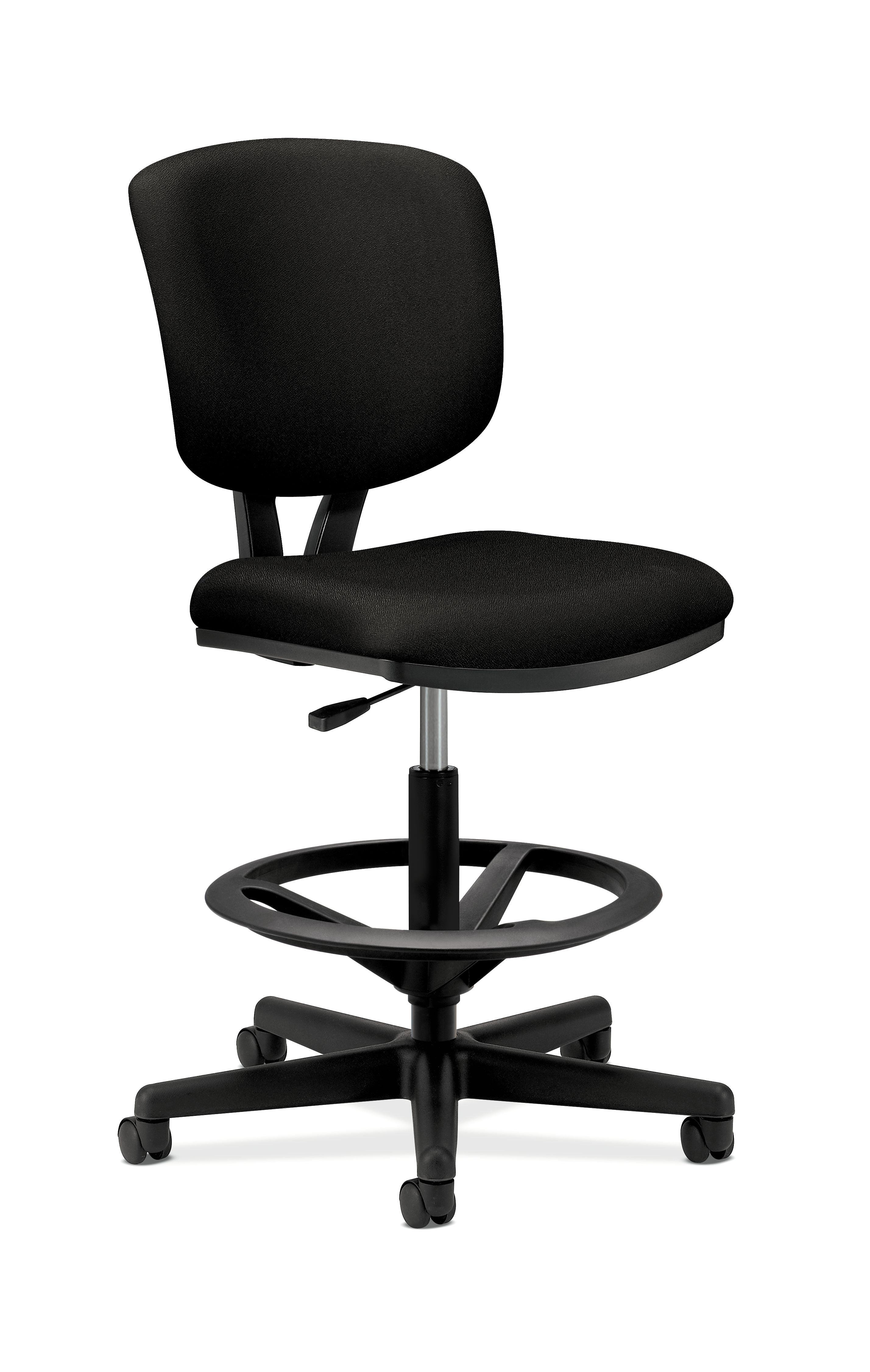 hon volt task stool  upholstered office stool black h5705  walmart