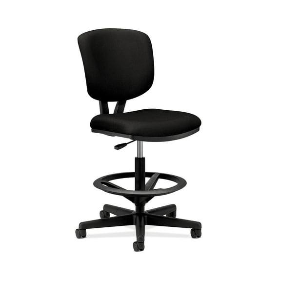 HON Volt Task Stool Chair, Armless, in Black (H5705)